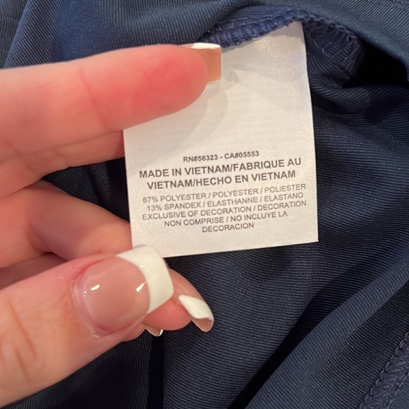 NWT Nike Golf Standard Fit Navy Blue Mens Short Polo Shirt Size XL - Picture 10 of 13